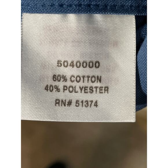 Carhartt Work Shirt Mens 2XL Blue SS Button Down Pockets Utility - Picture 5 of 6